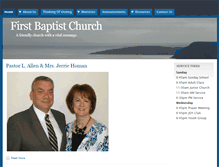 Tablet Screenshot of firstbaptist.nl.ca